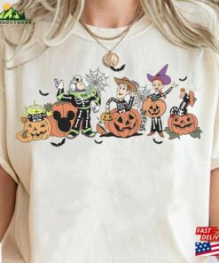 Disney Toy Story Halloween Shirt Skeleton Comfort Colors Pumpkin Sweatshirt Unisex
