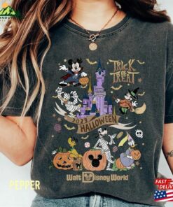 Disney Trick Or Treat Halloween 2023 Comfort Colors Shirt Mickey And Friends Walt World Sweatshirt Classic