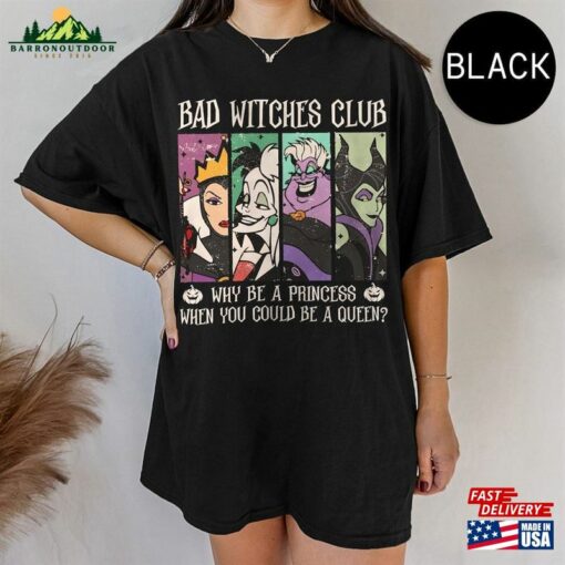 Disney Villains Comfort Colors Shirt Bad Witches Club Funny Classic T-Shirt