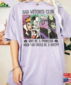 Disney Villains Comfort Colors Shirt Bad Witches Club Funny Classic T Shirt 4