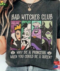 Disney Villains Comfort Colors Shirt Bad Witches Club Funny Hoodie Unisex