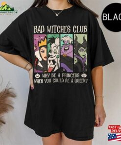 Disney Villains Comfort Colors Shirt Bad Witches Club Funny Sweatshirt Unisex 4