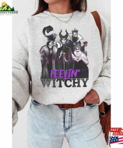 Disney Villains Group Shot Halloween Shirt Feelin’witchy Classic Sweatshirt