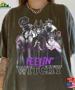 Disney Villains Group Shot Halloween Shirt Feelin’witchy Classic Sweatshirt