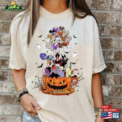 Disney Villains Halloween Shirt Mickey Balloons Sweatshirt Hoodie