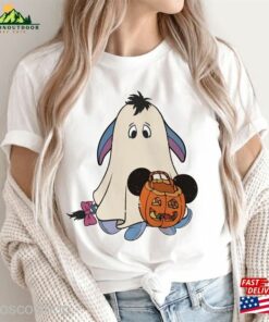 Disney Winnie The Pooh Character Halloween Comfort Colors Shirt Eeyore Ghost Classic Sweatshirt