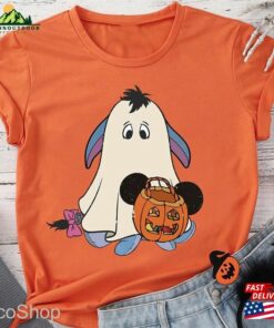 Disney Winnie The Pooh Character Halloween Comfort Colors Shirt Eeyore Ghost Classic Sweatshirt