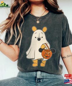 Disney Winnie The Pooh Halloween Shirt Ghost Spooky Season Unisex Hoodie