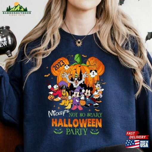 Disneyland 2023 Halloween Party Sweatshirt Mickey’s Not So Scary Shirt Classic