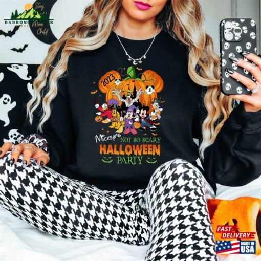 Disneyland 2023 Halloween Party Sweatshirt Mickey’s Not So Scary Shirt Classic