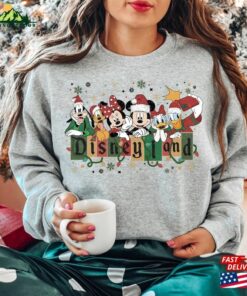 Disneyland Christmas Sweatshirt Mickey Minnie And Friends Shirt Disney Matching T-Shirt Unisex