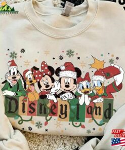 Disneyland Christmas Sweatshirt Mickey Minnie And Friends Shirt Disney Matching T-Shirt Unisex