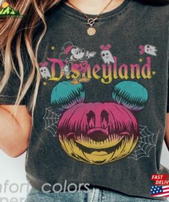 Disneyland Halloween Comfort Colors Shirt Mickey Pumpkin Matching Sweatshirt Classic