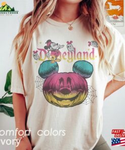 Disneyland Halloween Comfort Colors Shirt Mickey Pumpkin Matching Sweatshirt Classic 3