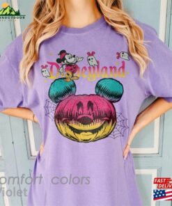 Disneyland Halloween Comfort Colors Shirt Mickey Pumpkin Matching Sweatshirt Classic 4