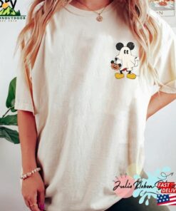Disneyland Halloween Pocket Shirt Mickey And Friends Ghost Mickeys Not So Scary Hoodie T-Shirt