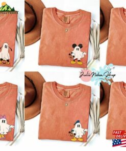 Disneyland Halloween Pocket Shirt Mickey And Friends Ghost Mickeys Not So Scary Hoodie T-Shirt