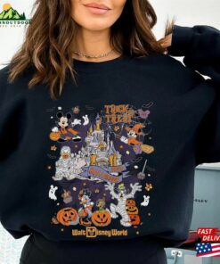 Disneyland Halloween Shirt Mickey Minnie Skeleton Magic Kingdom Classic Sweatshirt 3