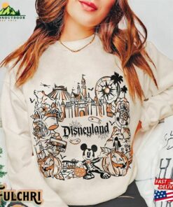 Disneyland Halloween Shirt Mickey Minnie Skeleton T-Shirt Unisex