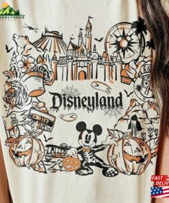 Disneyland Halloween Shirt Mickey Minnie Skeleton T-Shirt Unisex