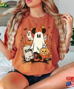 Disneyland Halloween Shirt Retro Minnie Ghost Family Matching Shirts Classic Sweatshirt