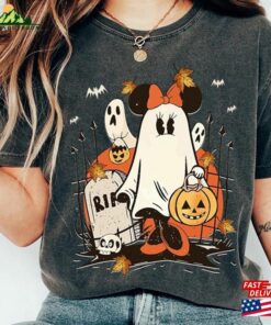 Disneyland Halloween Shirt Retro Minnie Ghost Family Matching Shirts Classic Sweatshirt