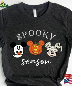 Disneyland Halloween Shirt Spooky Season Ghost Mickey T-Shirt Classic Unisex