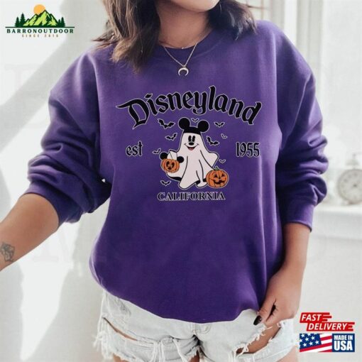 Disneyland Halloween Sweatshirts Mickey Disney Vacation Crewnecks Classic Unisex