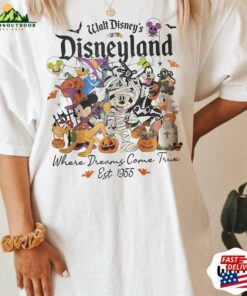 Disneyland Halloween Trick Or Treat Comfort Colors Shirt 1955 Mickey Mouse And Friends Sweatshirt T Shirt 4