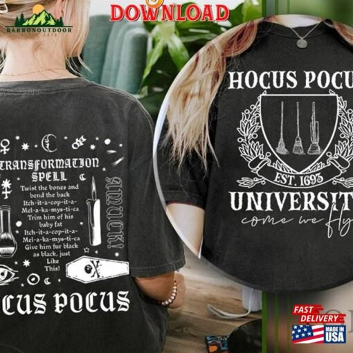 Disneyland Just A Bunch Of Hocus Pocus Halloween Png Witches University File Hoodie Classic