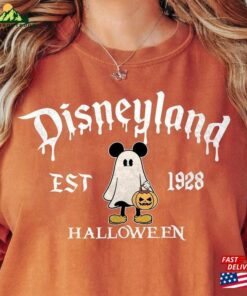 Disneyland Mickey Ghost Shirt Mouse Est 1928 Vintage Halloween T-Shirt Hoodie