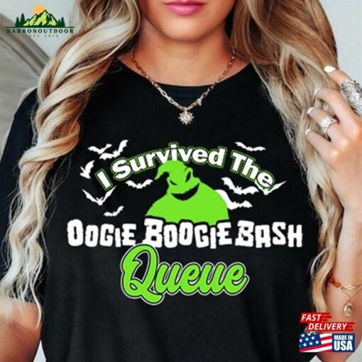 Disneyland Oogie Boogie Bash 2023 Shirt I Survive The Queue Let’s Halloween Gift T-Shirt Unisex