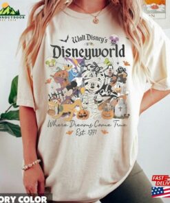 Disneyworld Vintage Est 1971 Halloween T-Shirt Trick Or Treat Disney Mickey Unisex Sweatshirt