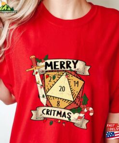 Dnd Merry Critmas Comfort Colors Tee Shirt Halloween Balder Sweatshirt Classic