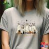Dog Ghost Shirt Cute Halloween Retro Crewneck T-Shirt Classic
