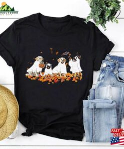 Dog Halloween T-Shirt Ghost Sweatshirt 2023 Spooky Season Shirt Classic