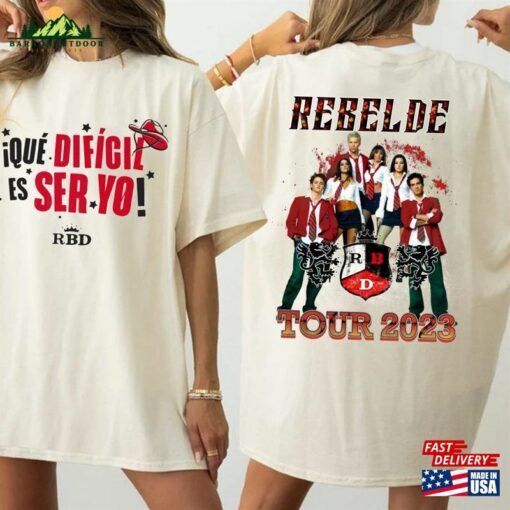 Double Side Soy Rebelde Tour 2023 Shirt Concert Music Tee Classic Hoodie