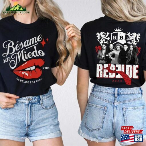 Double Side Soy Rebelde Tour 2023 Shirt Concert Music Tee T-Shirt Classic