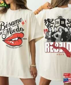 Double Side Soy Rebelde Tour 2023 Shirt Concert Music Tee T-Shirt Classic