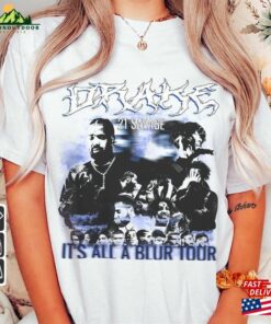 Drake 21 Savage Rap Shirt Its All A Blur Tour 2023 90S Y2k Sweatshirt T Shirt Unisex 3