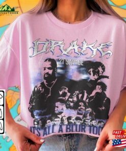 Drake 21 Savage Rap Shirt Its All A Blur Tour 2023 90S Y2k Sweatshirt T Shirt Unisex 4