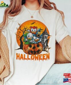 Duck Tales Happy Halloween Moon Huey Dewey Sweatshirt T-Shirt