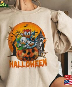 Duck Tales Happy Halloween Moon Huey Dewey Sweatshirt T Shirt 4