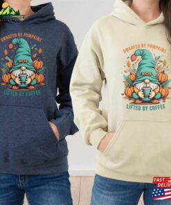 Dwarfed By Pumkins Lifted Coffee Halloween Tee Spooky Shirt Party T-Shirt Cool Fall Pumpkin Sweatshirt Unisex Hoodie