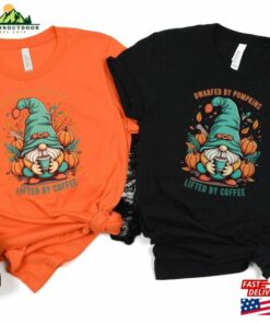 Dwarfed By Pumkins Lifted Coffee Halloween Tee Spooky Shirt Party T Shirt Cool Fall Pumpkin Sweatshirt Unisex Hoodie 4