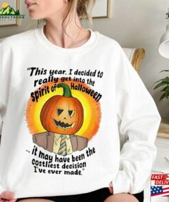 Dwight Schrute Pumpkin This Year I Decided To Really Get Shirt 2023 Head Sweatshirt Office Halloween Hoodie