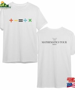 Ed Sheeran The Mathematics American Tour 2023 T-Shirt Sheerious Albums Gift Fan Music Shirt Classic Unisex