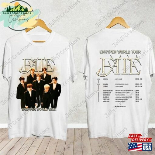 Enhypen 2023 Fate World Tour Shirt For Fan Band Classic T-Shirt