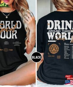 Epcot Drink Around The World Tour 2023 Comfort Colors Shirt Mickey And Friends Center 1982 Classic Unisex 4