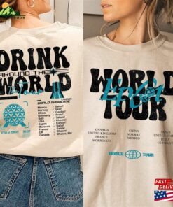 Epcot Drink Around The World Tour 2023 Shirt Center 1982 Sweatshirt Mickey And Friends T-Shirt Classic